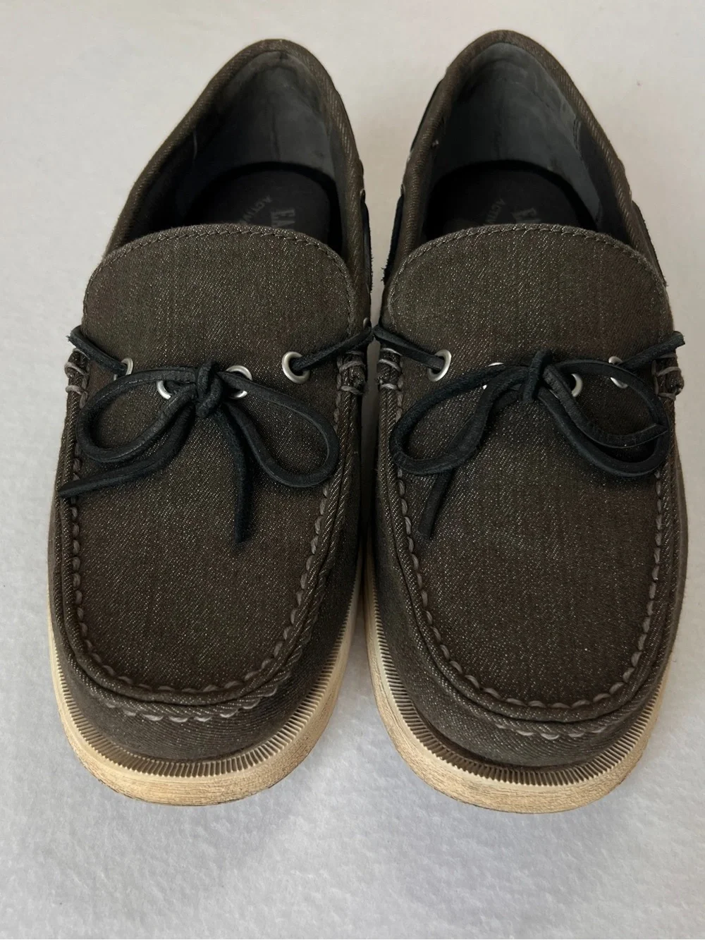 Eastland Men's Yarmouth 1-Eye Canvas Gray Boat Shoes 8D